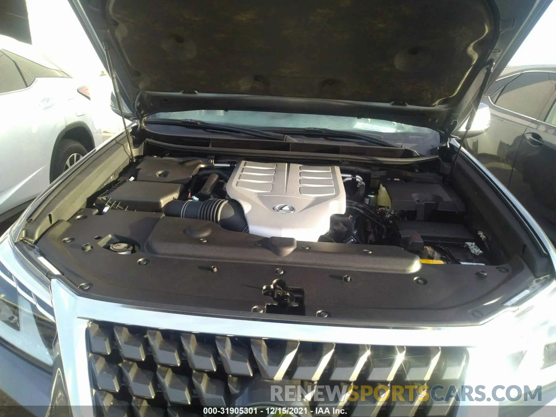 10 fotografías del automóvil dañado JTJAM7BX1M5300535 LEXUS GX 2021