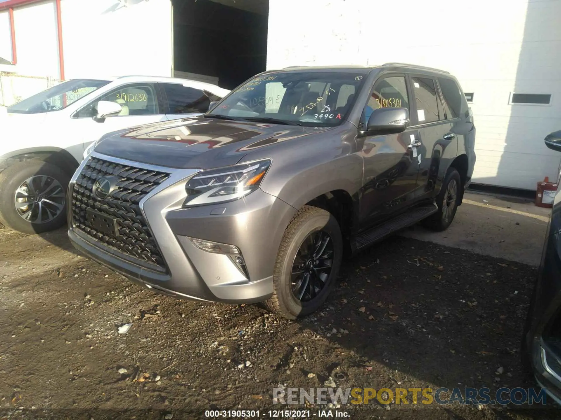 2 fotografías del automóvil dañado JTJAM7BX1M5300535 LEXUS GX 2021