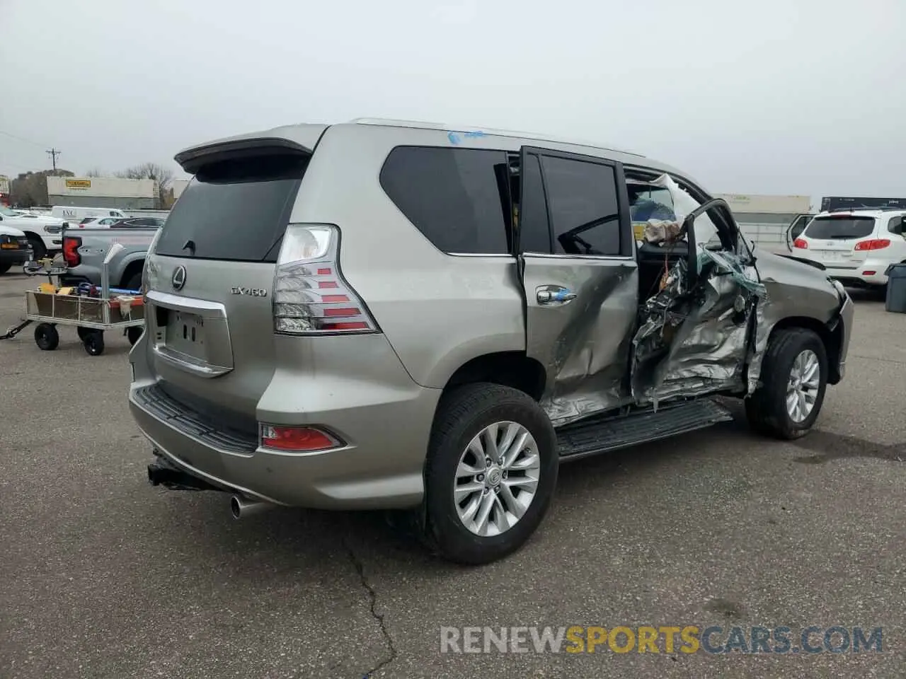 3 fotografías del automóvil dañado JTJAM7BX2M5269229 LEXUS GX 2021