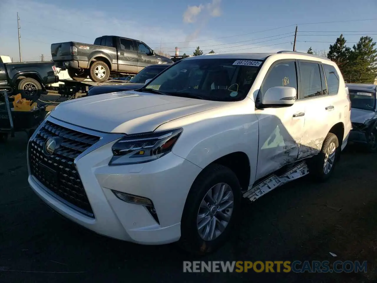2 fotografías del automóvil dañado JTJAM7BX2M5271398 LEXUS GX 2021