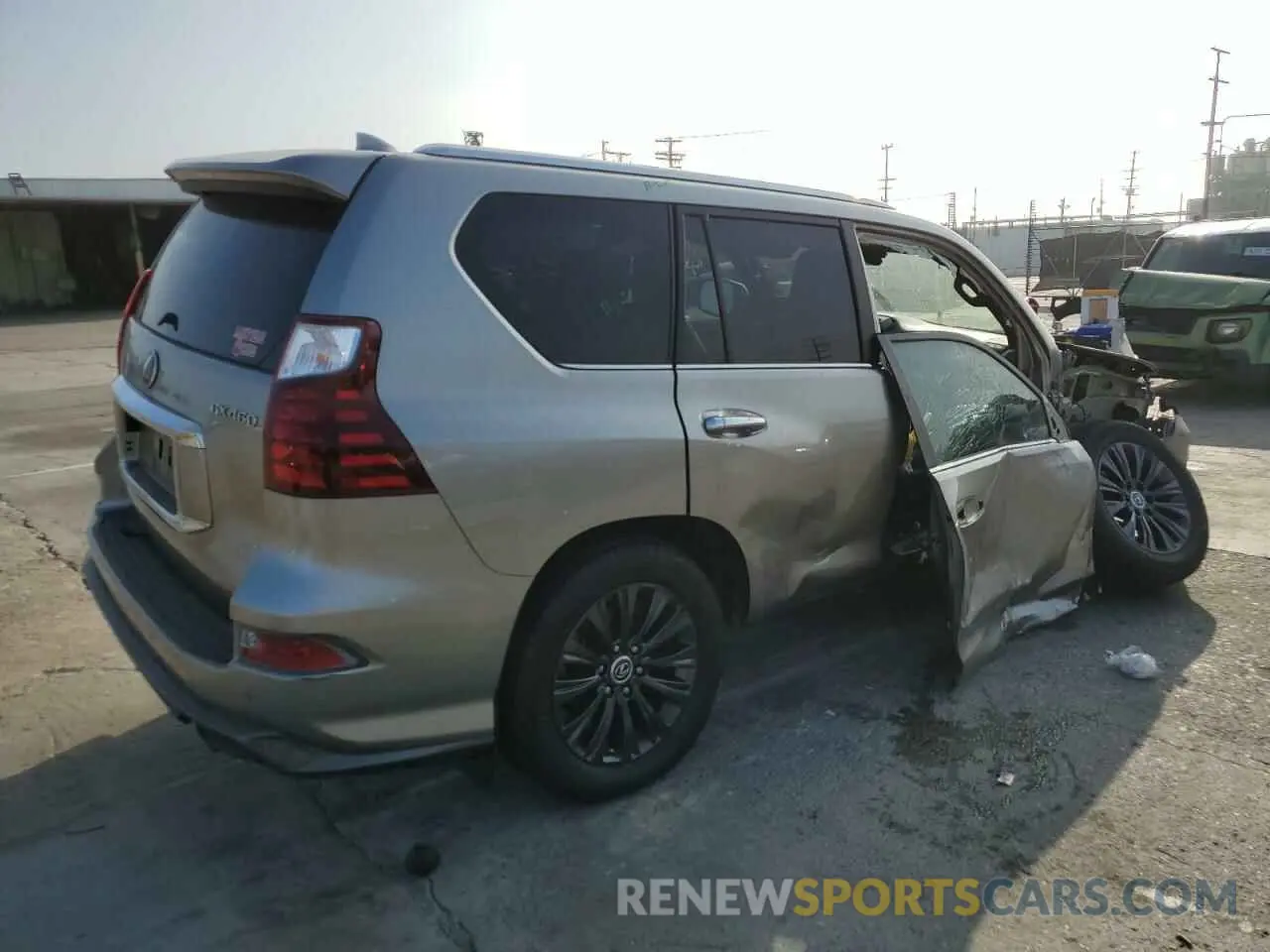 4 fotografías del automóvil dañado JTJAM7BX2M5285107 LEXUS GX 2021