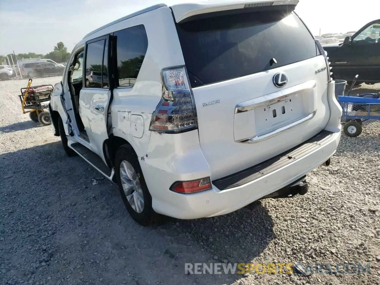 3 fotografías del automóvil dañado JTJAM7BX2M5300690 LEXUS GX 2021