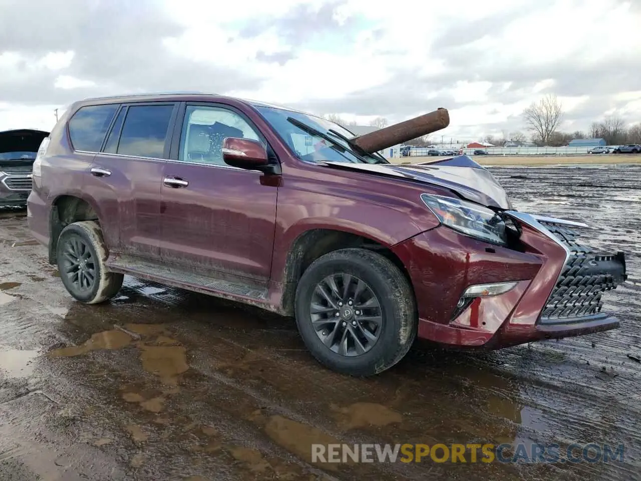 4 fotografías del automóvil dañado JTJAM7BX2M5302214 LEXUS GX 2021