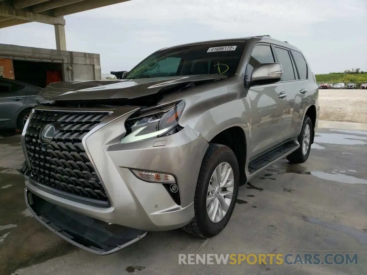 2 fotografías del automóvil dañado JTJAM7BX3M5286704 LEXUS GX 2021