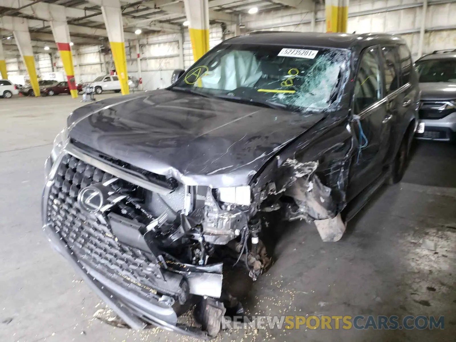 2 fotografías del automóvil dañado JTJAM7BX3M5293670 LEXUS GX 2021