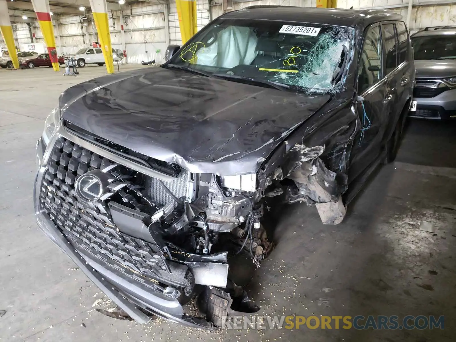 9 fotografías del automóvil dañado JTJAM7BX3M5293670 LEXUS GX 2021