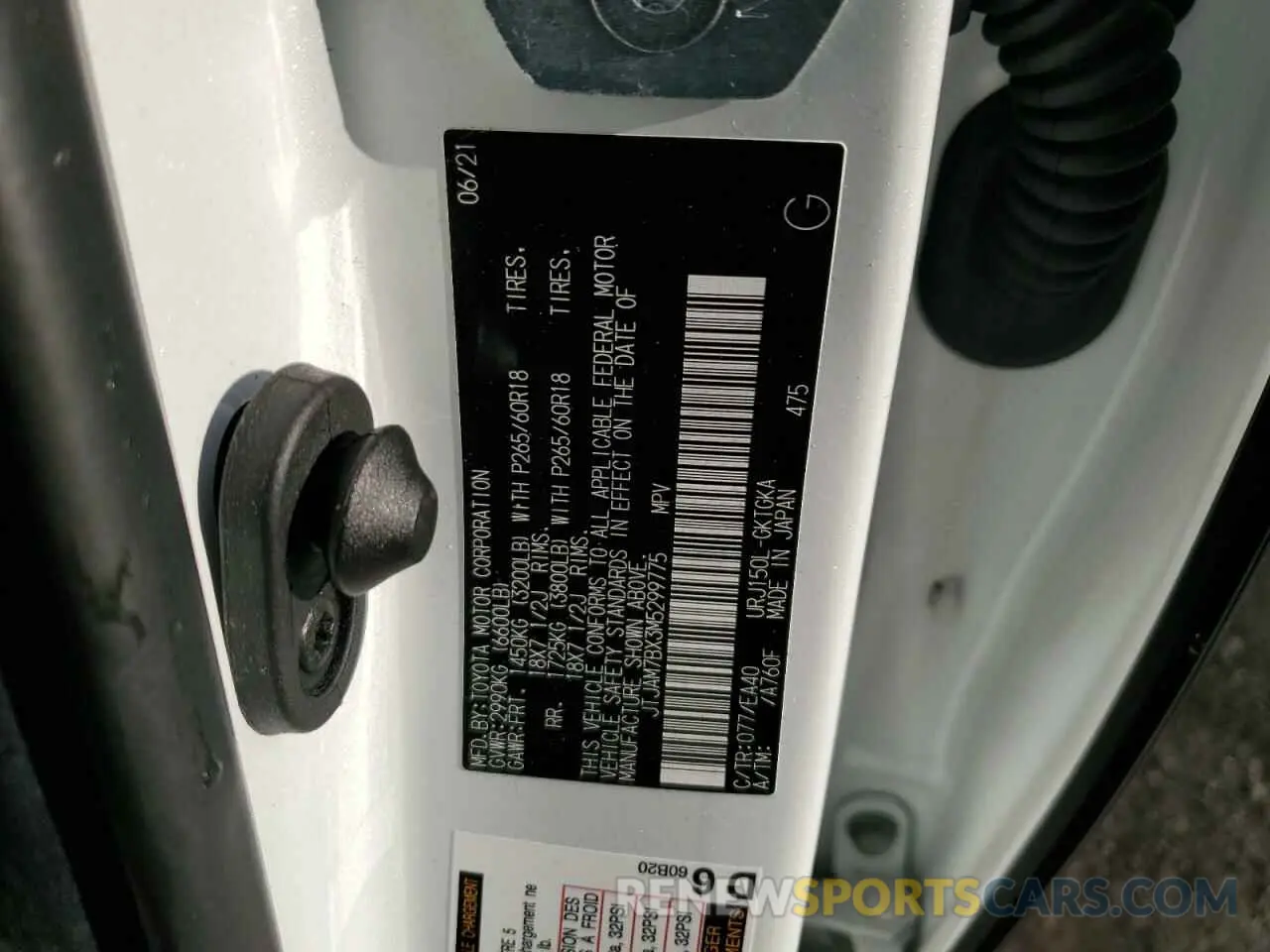 13 fotografías del automóvil dañado JTJAM7BX3M5299775 LEXUS GX 2021