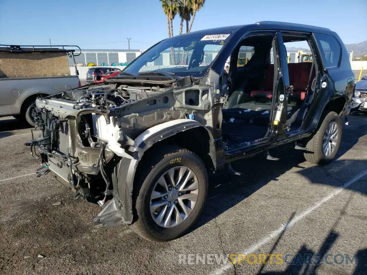 2 fotografías del automóvil dañado JTJAM7BX4M5270558 LEXUS GX 2021