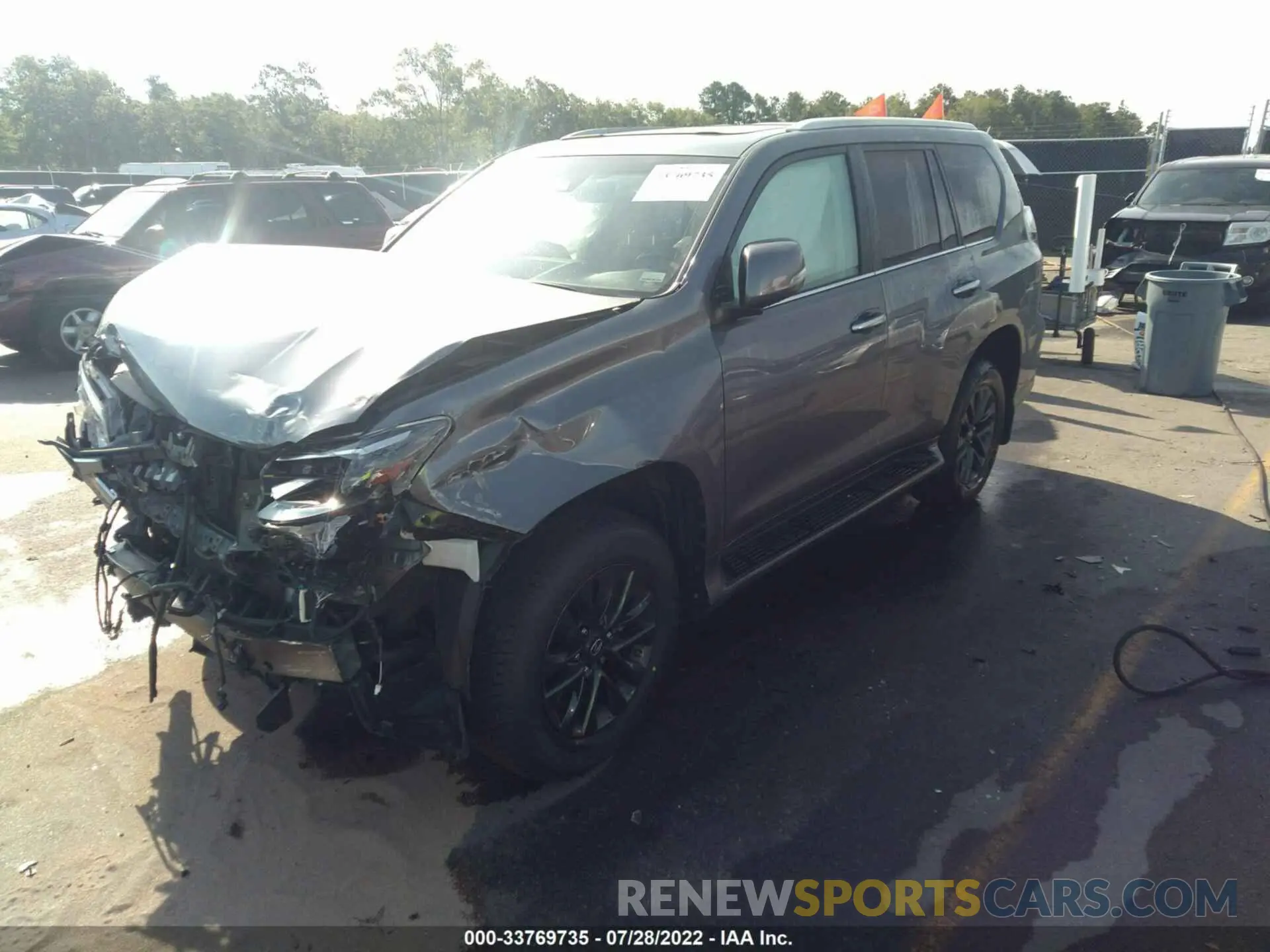 2 fotografías del automóvil dañado JTJAM7BX4M5274268 LEXUS GX 2021