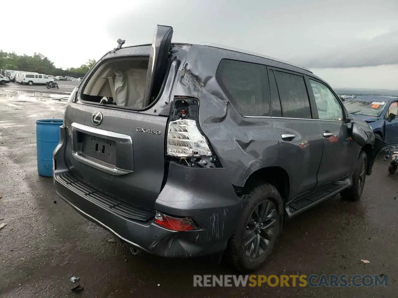 4 fotografías del automóvil dañado JTJAM7BX4M5280412 LEXUS GX 2021