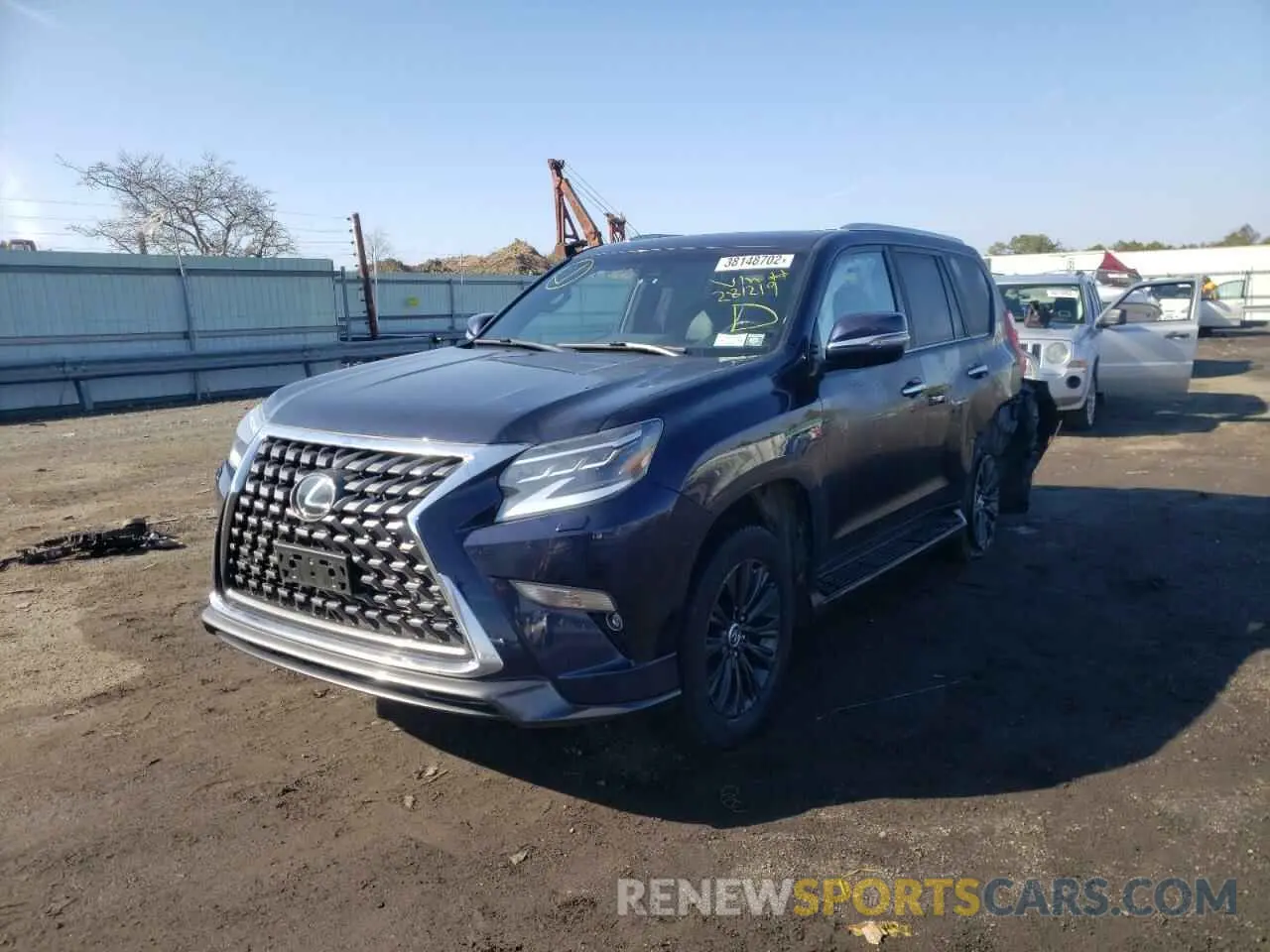 2 fotografías del automóvil dañado JTJAM7BX4M5281219 LEXUS GX 2021