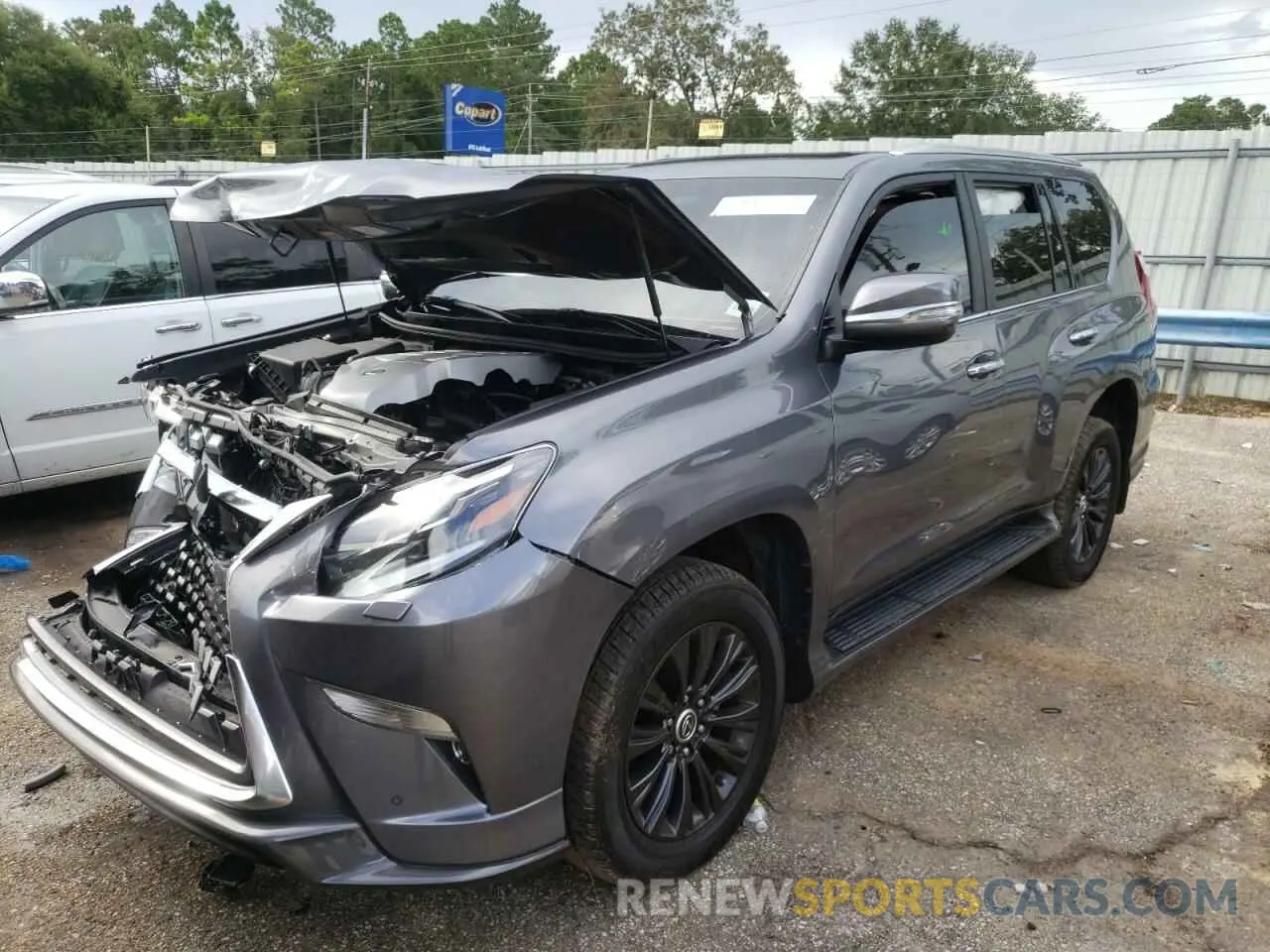 2 fotografías del automóvil dañado JTJAM7BX4M5288882 LEXUS GX 2021