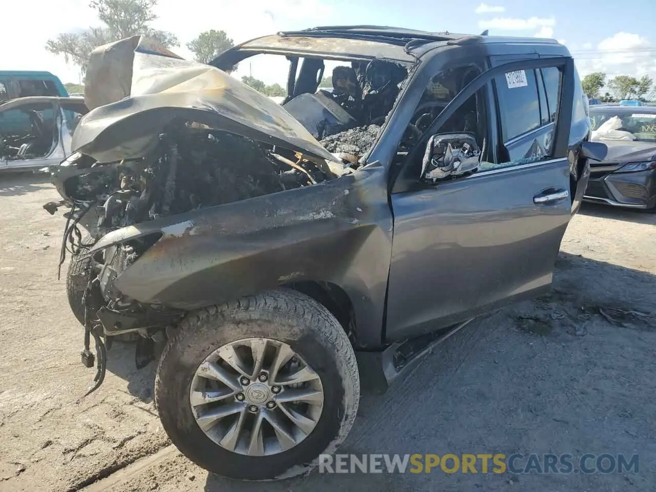 2 fotografías del automóvil dañado JTJAM7BX4M5291152 LEXUS GX 2021