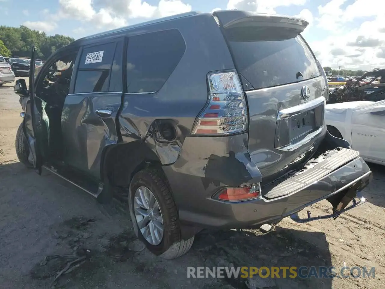 3 fotografías del automóvil dañado JTJAM7BX4M5291152 LEXUS GX 2021