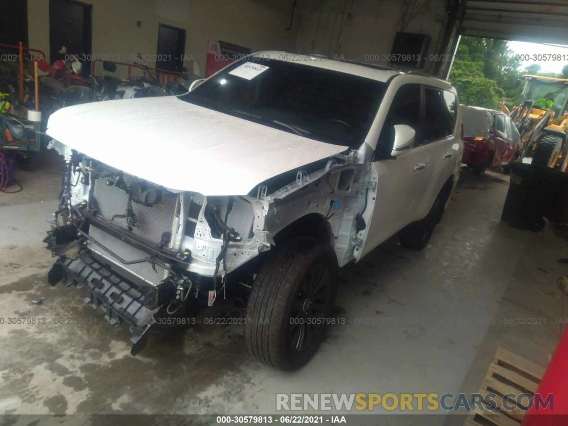 2 fotografías del automóvil dañado JTJAM7BX5M5290186 LEXUS GX 2021