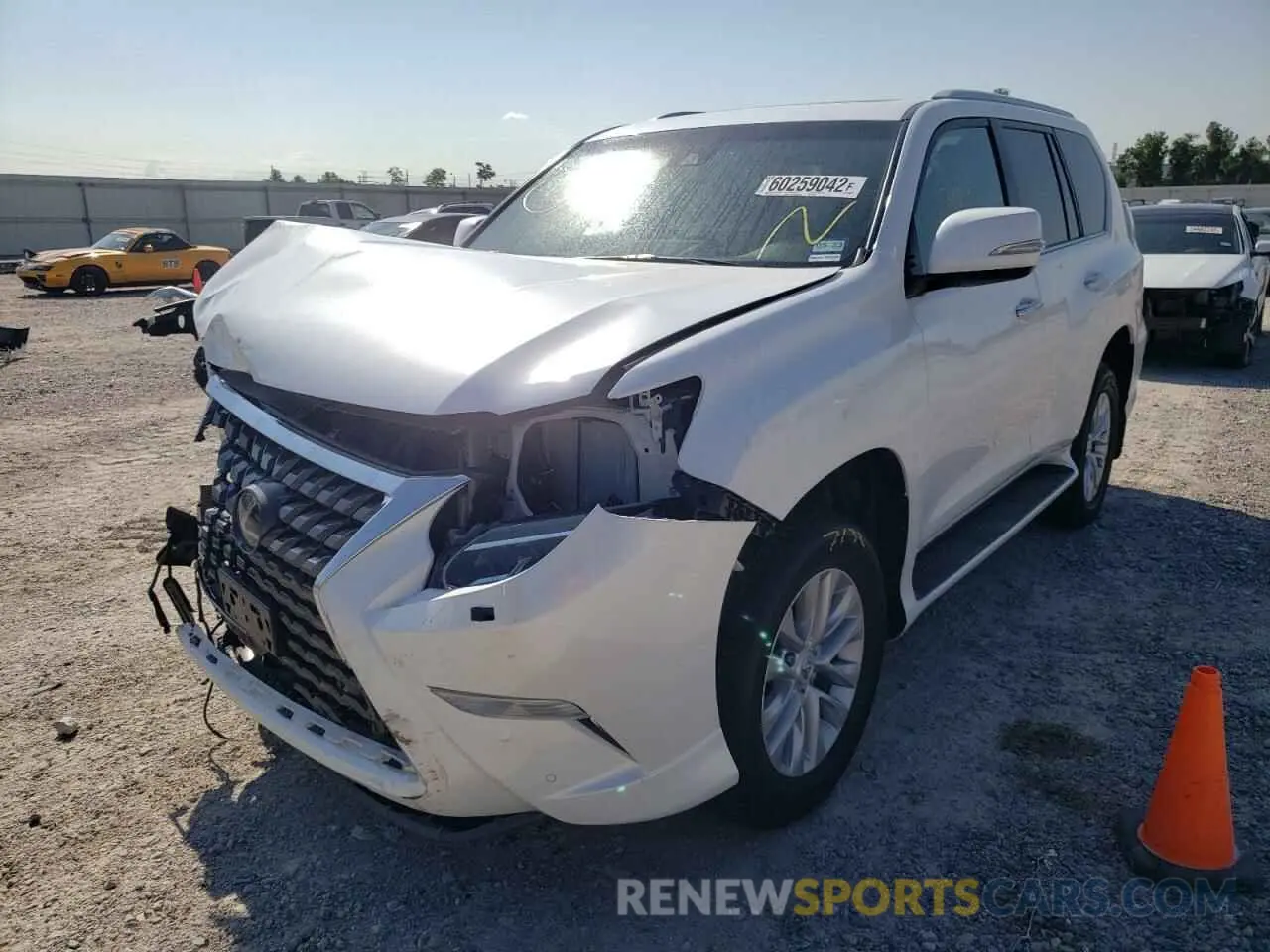 2 fotografías del automóvil dañado JTJAM7BX5M5293282 LEXUS GX 2021