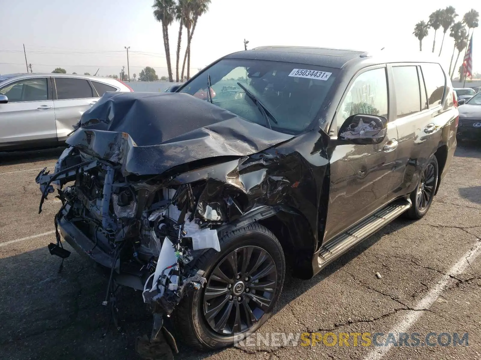 2 fotografías del automóvil dañado JTJAM7BX5M5297820 LEXUS GX 2021