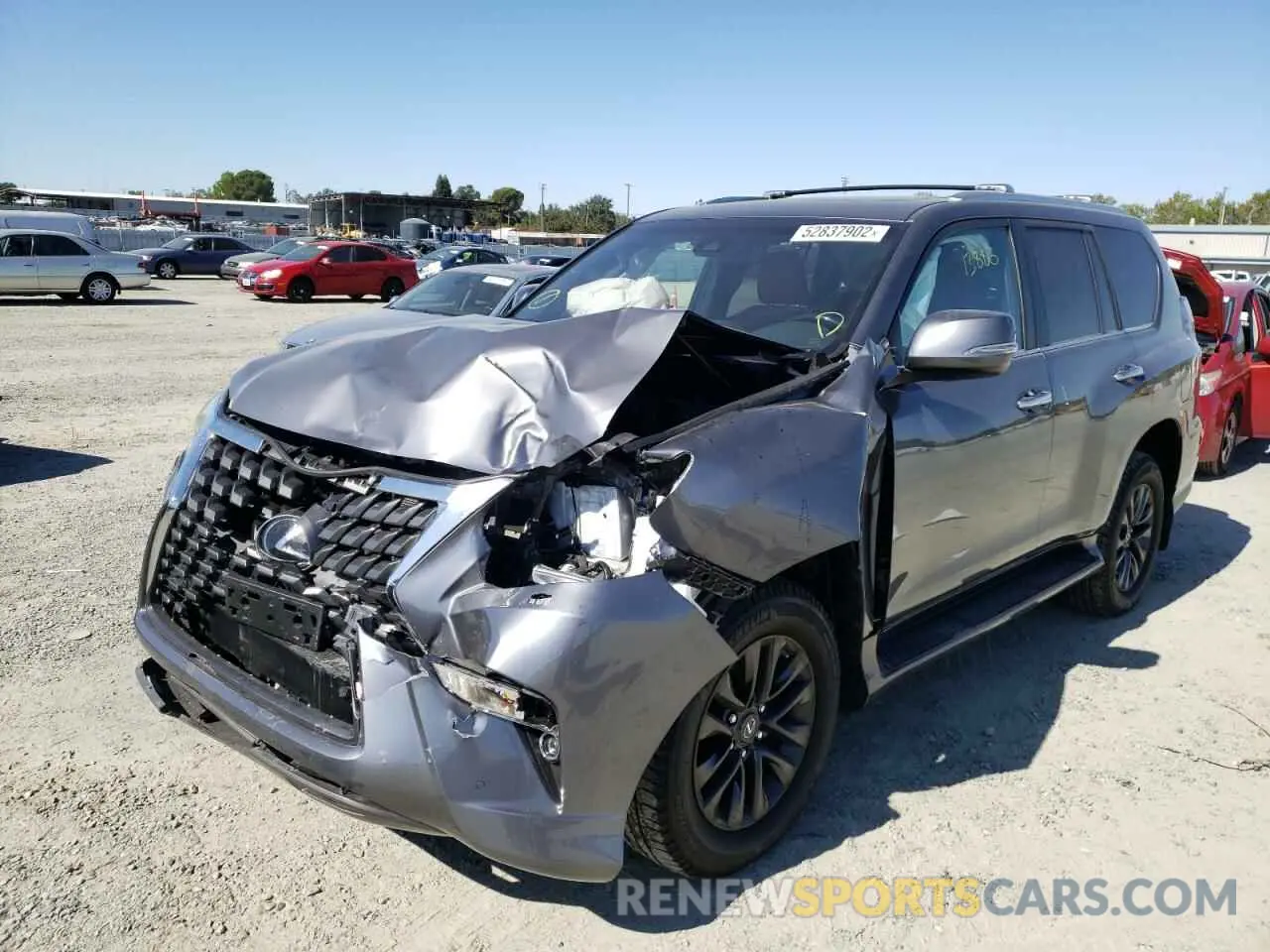 2 fotografías del automóvil dañado JTJAM7BX5M5301350 LEXUS GX 2021