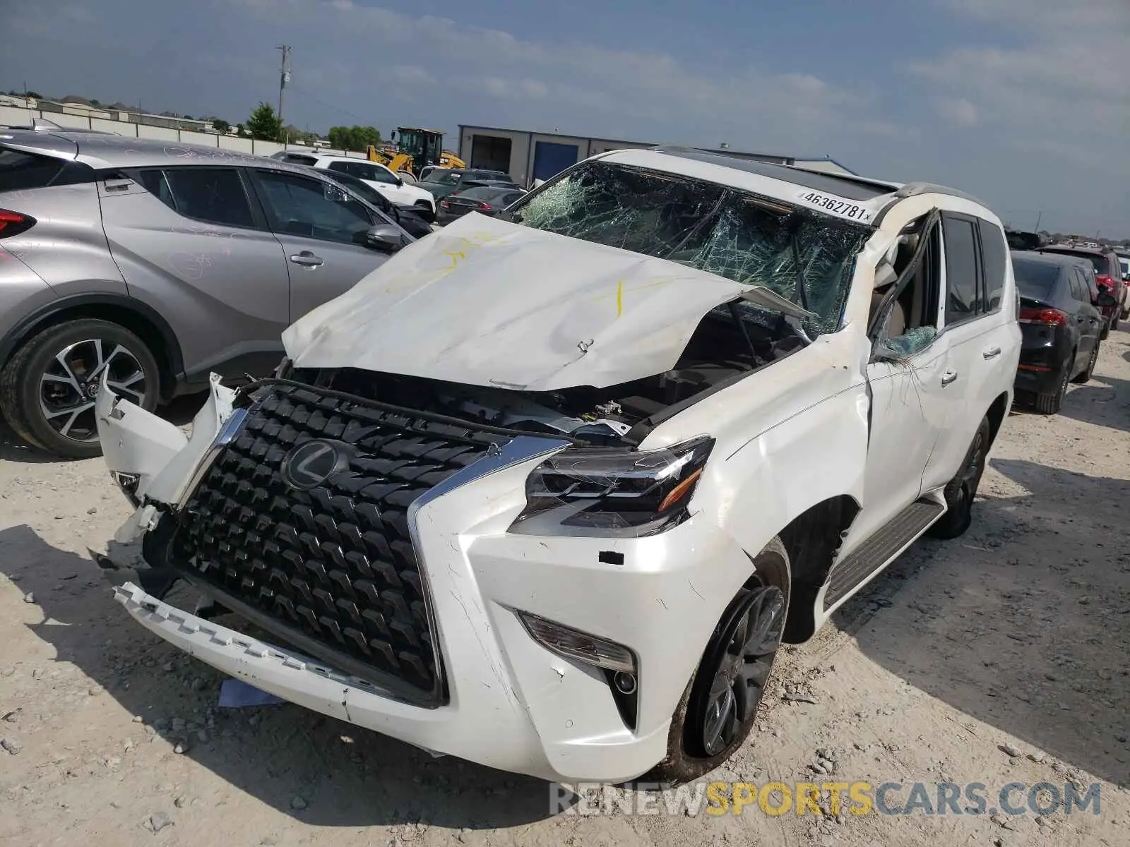 2 fotografías del automóvil dañado JTJAM7BX6M5287149 LEXUS GX 2021