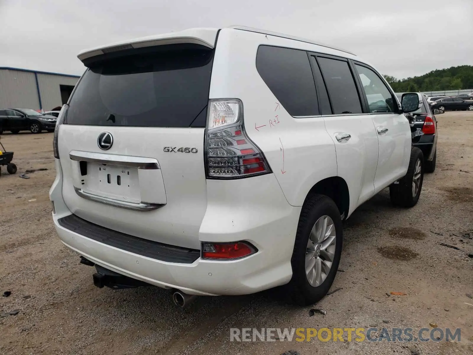 4 fotografías del automóvil dañado JTJAM7BX6M5291329 LEXUS GX 2021