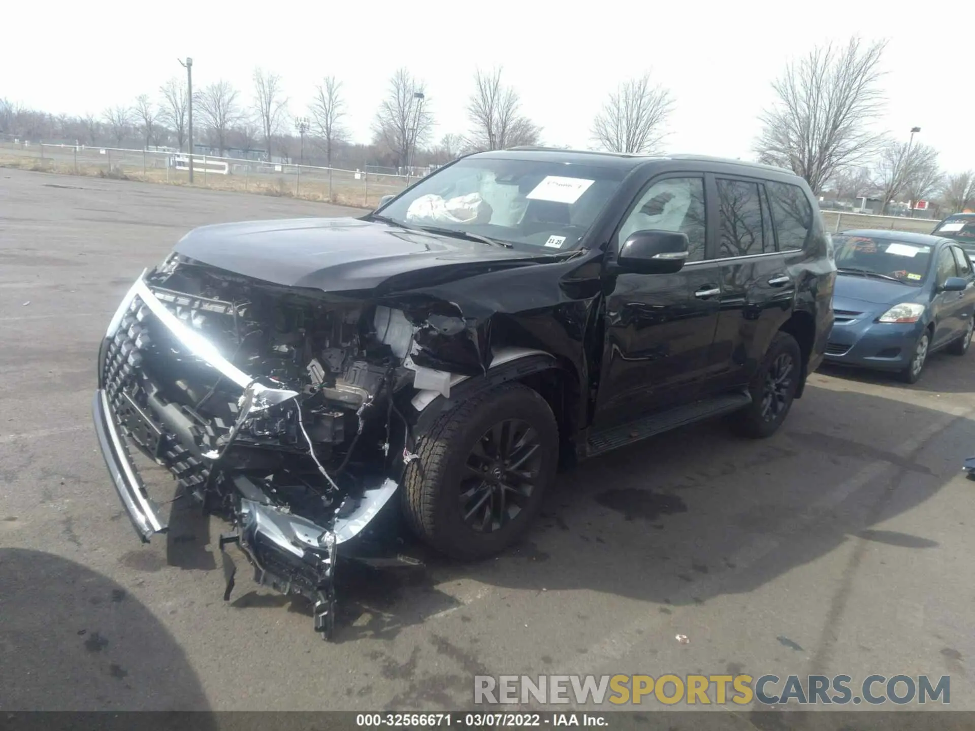2 fotografías del automóvil dañado JTJAM7BX7M5270201 LEXUS GX 2021
