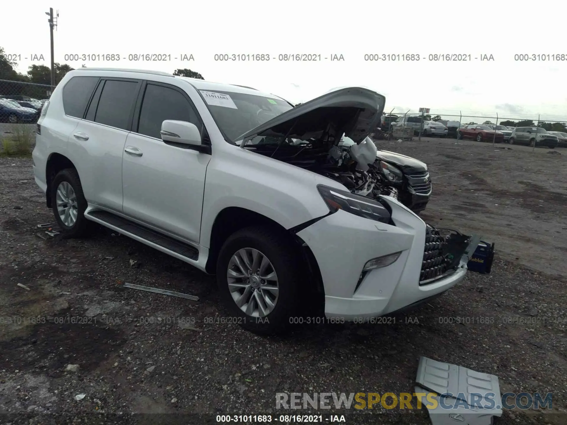 1 fotografías del automóvil dañado JTJAM7BX7M5289993 LEXUS GX 2021
