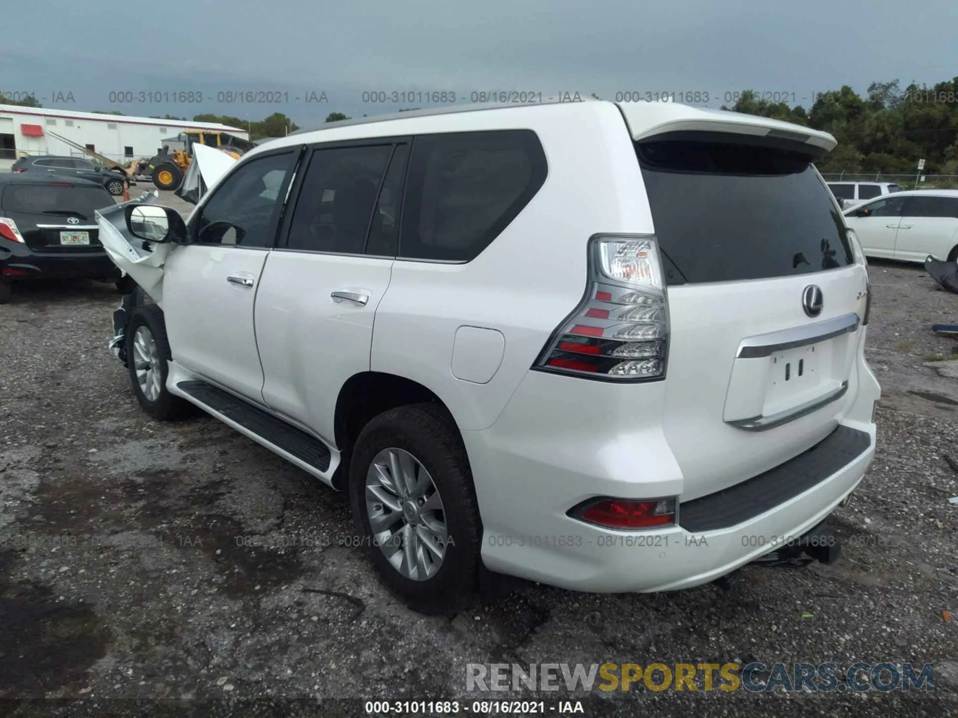 3 fotografías del automóvil dañado JTJAM7BX7M5289993 LEXUS GX 2021