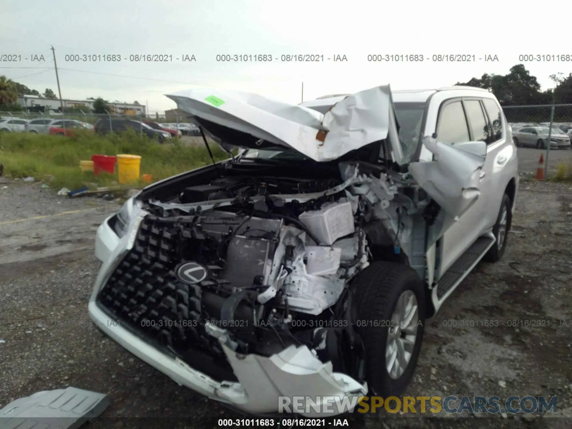 6 fotografías del automóvil dañado JTJAM7BX7M5289993 LEXUS GX 2021