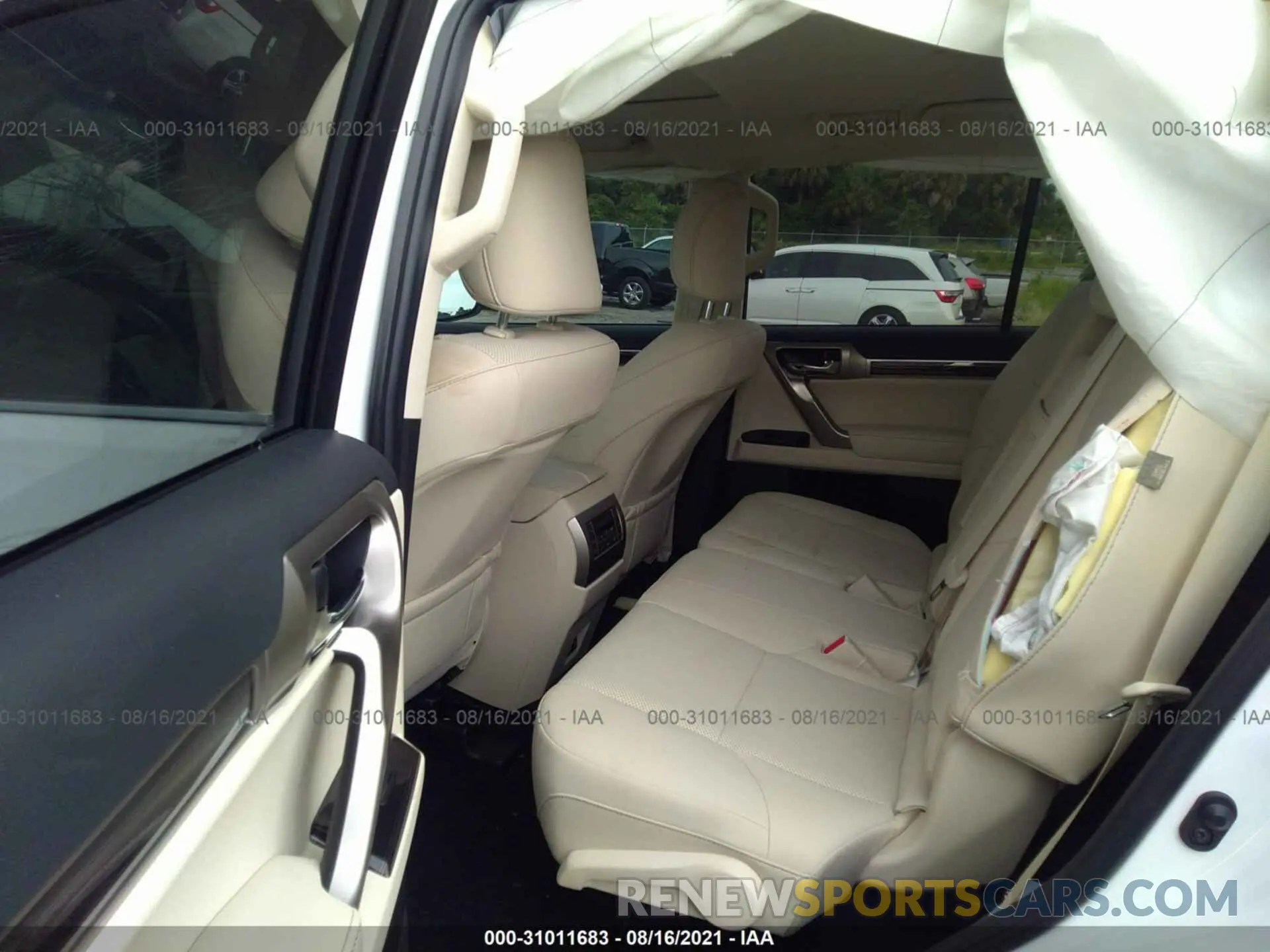 8 fotografías del automóvil dañado JTJAM7BX7M5289993 LEXUS GX 2021