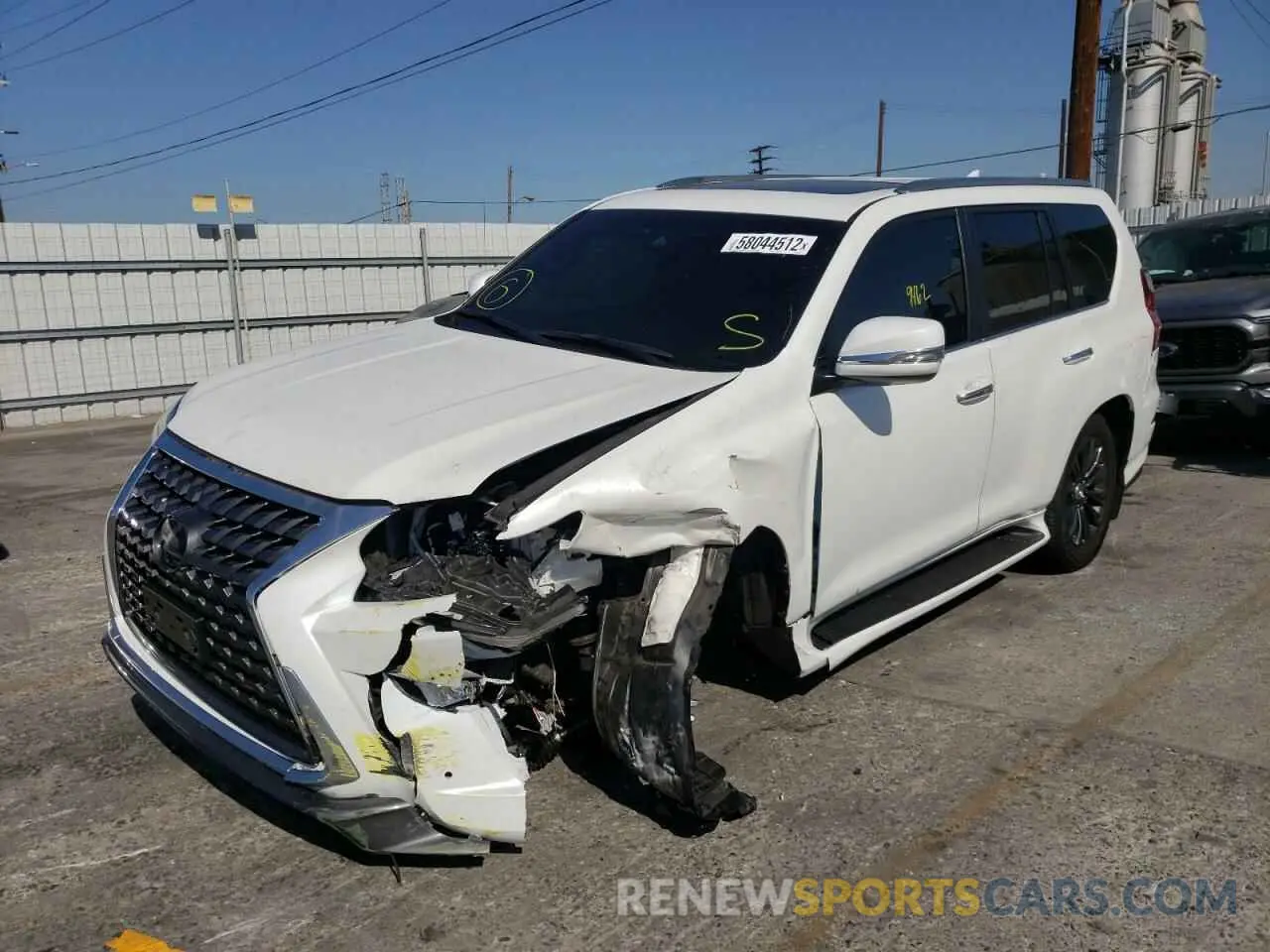 2 fotografías del automóvil dañado JTJAM7BX7M5290108 LEXUS GX 2021