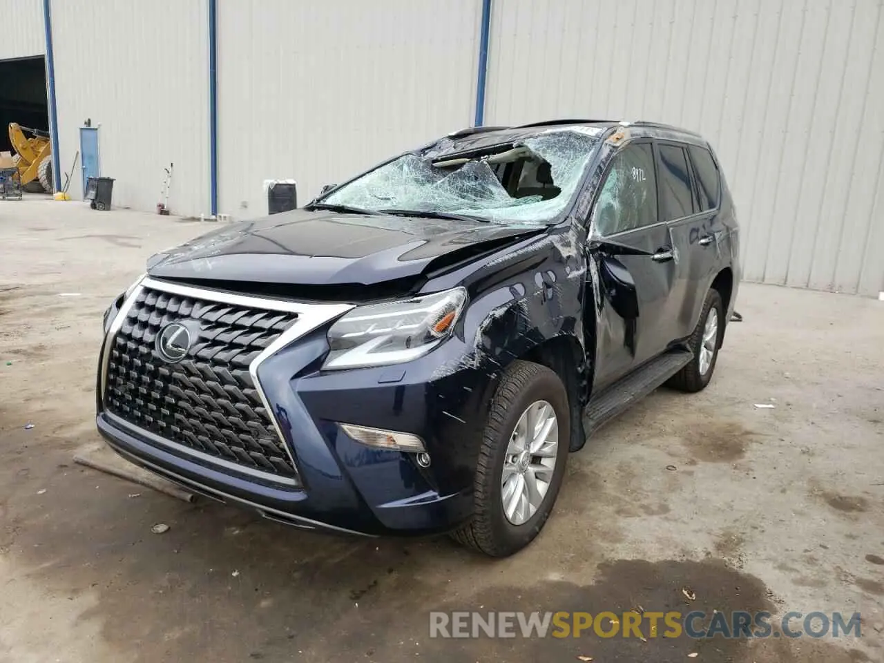 2 fotografías del automóvil dañado JTJAM7BX7M5295826 LEXUS GX 2021