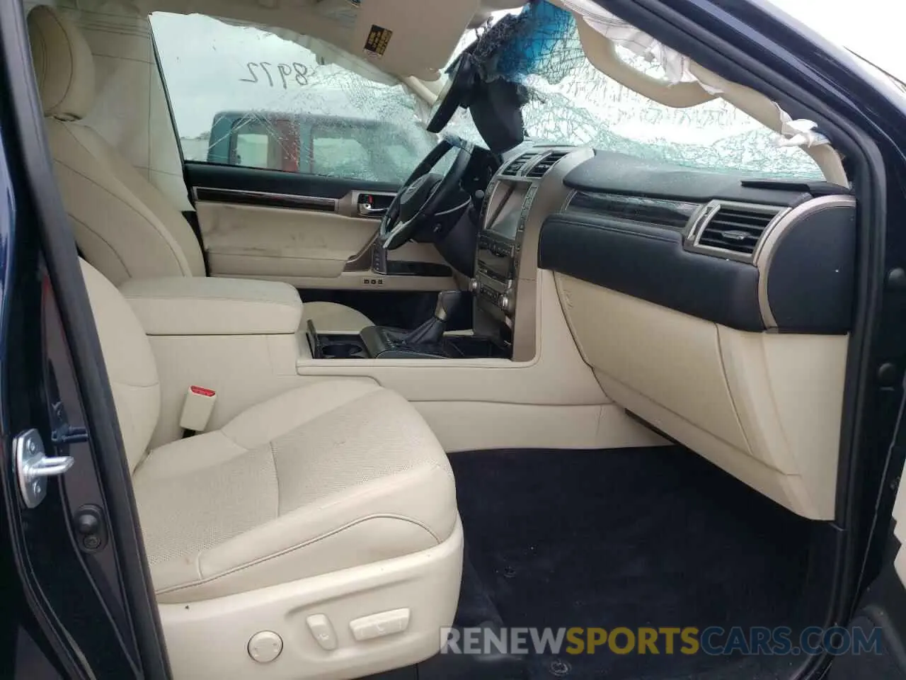 5 fotografías del automóvil dañado JTJAM7BX7M5295826 LEXUS GX 2021
