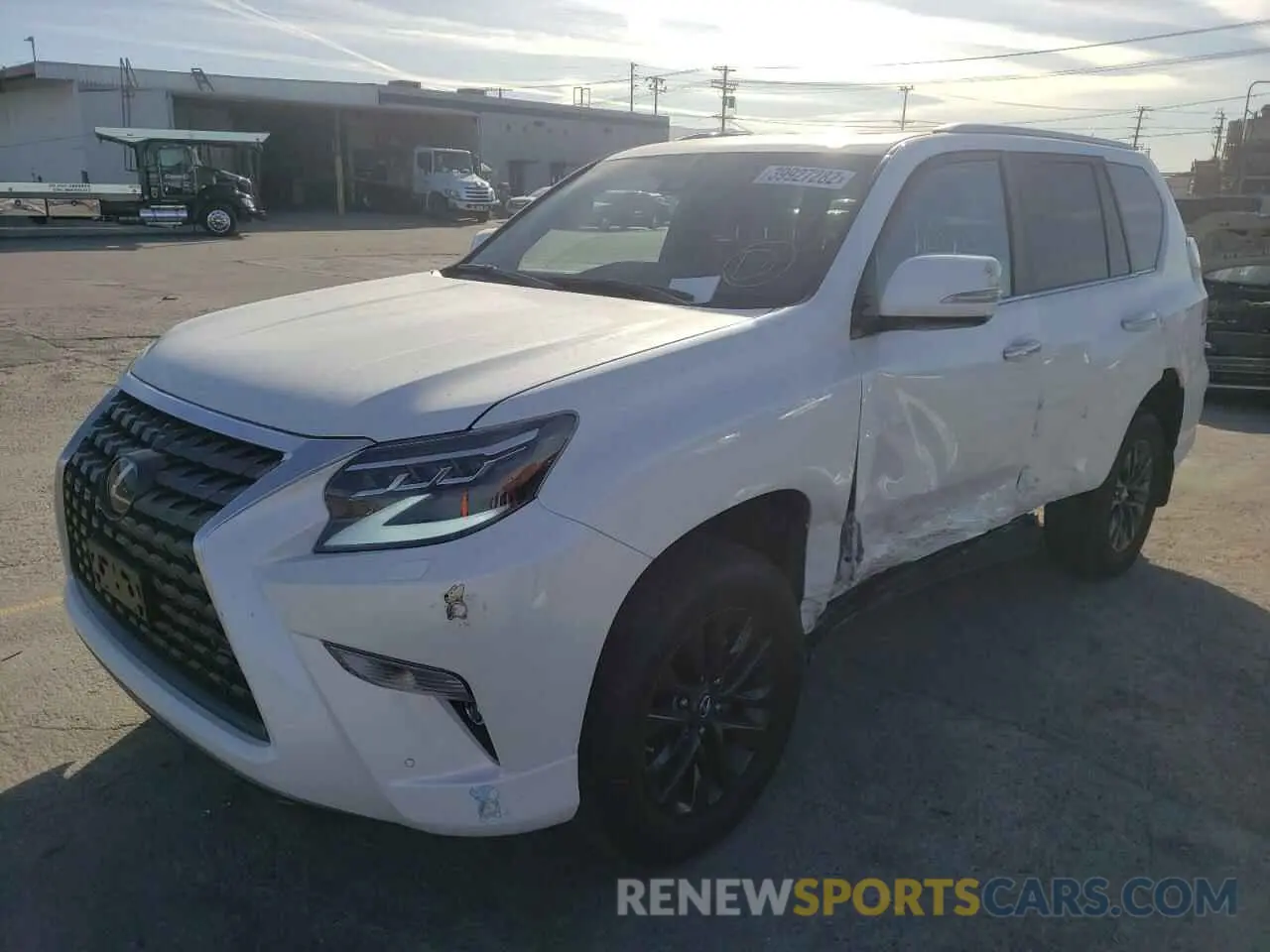 2 fotografías del automóvil dañado JTJAM7BX7M5299679 LEXUS GX 2021