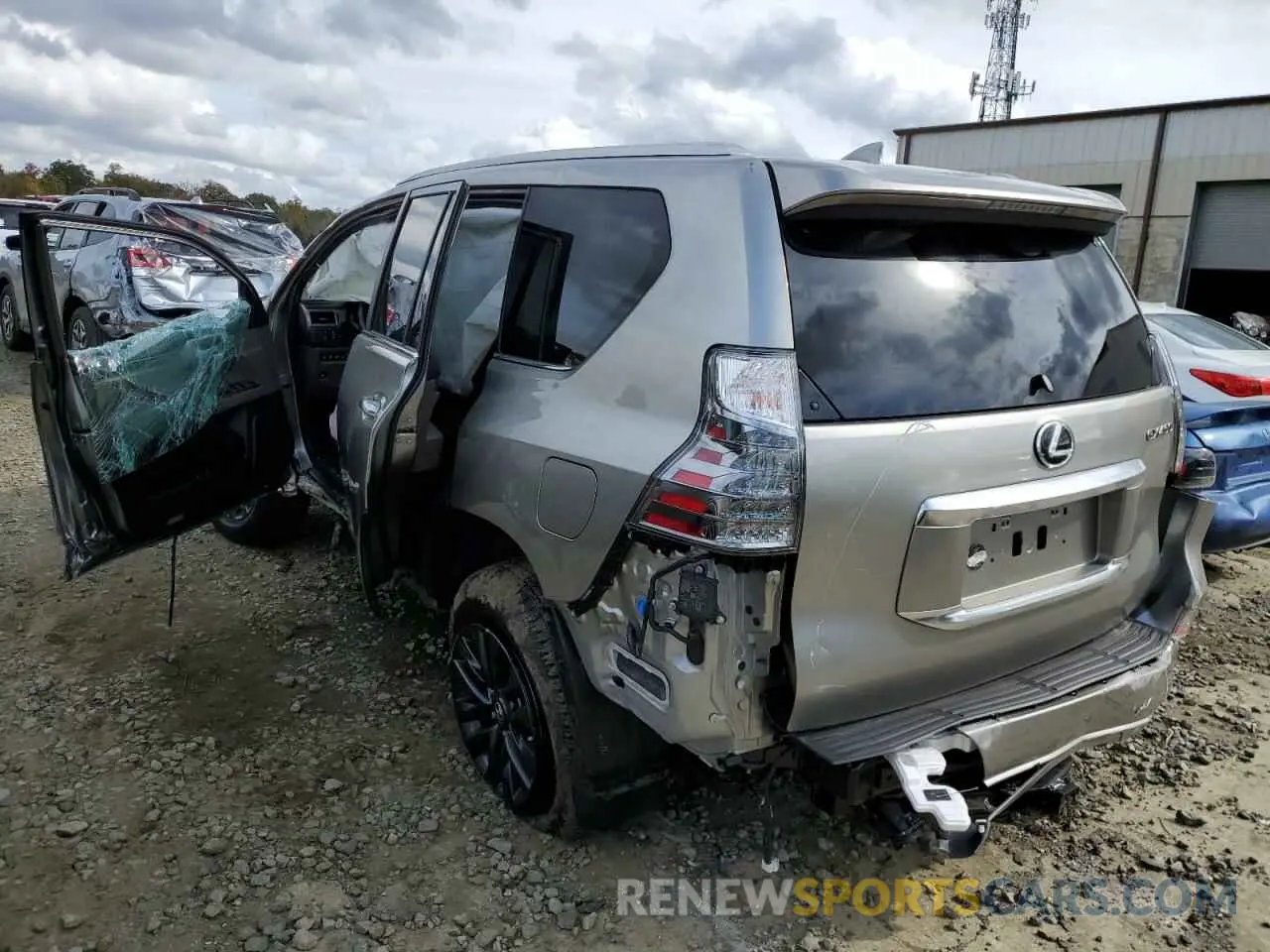 3 fotografías del automóvil dañado JTJAM7BX7M5302497 LEXUS GX 2021