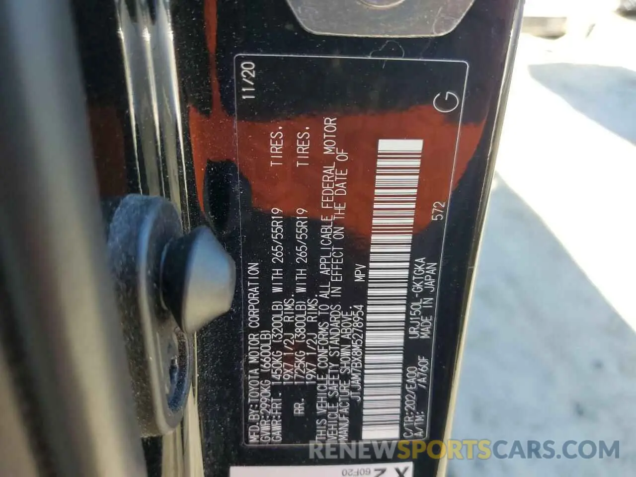 14 fotografías del automóvil dañado JTJAM7BX8M5278954 LEXUS GX 2021