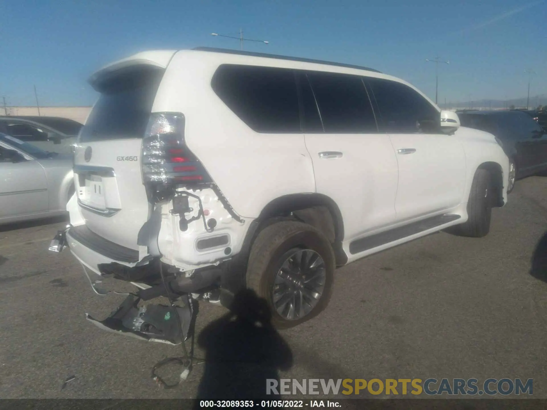 4 fotografías del automóvil dañado JTJAM7BX8M5288965 LEXUS GX 2021