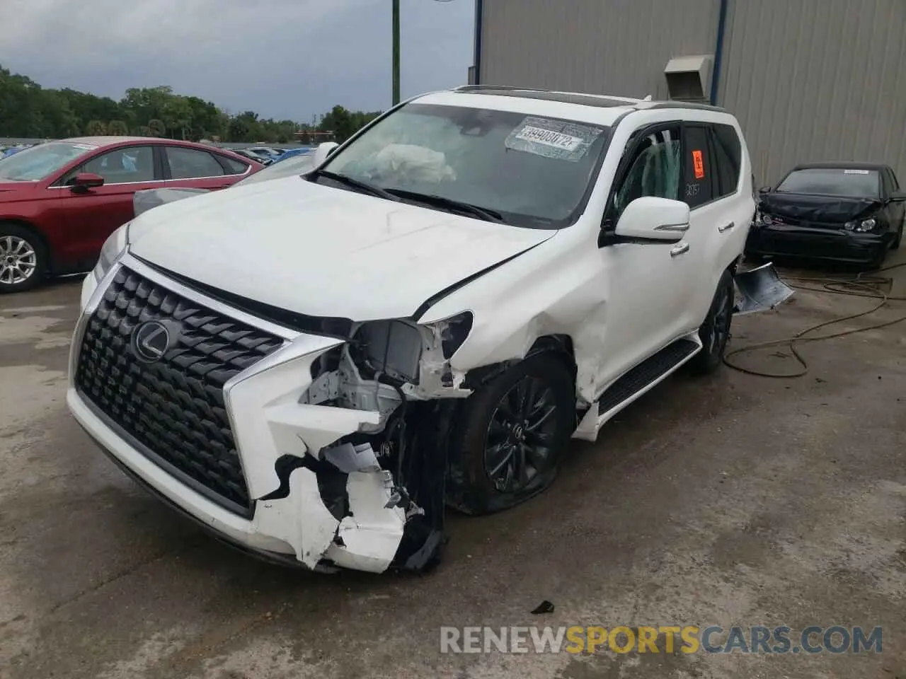 2 fotografías del automóvil dañado JTJAM7BX8M5297133 LEXUS GX 2021