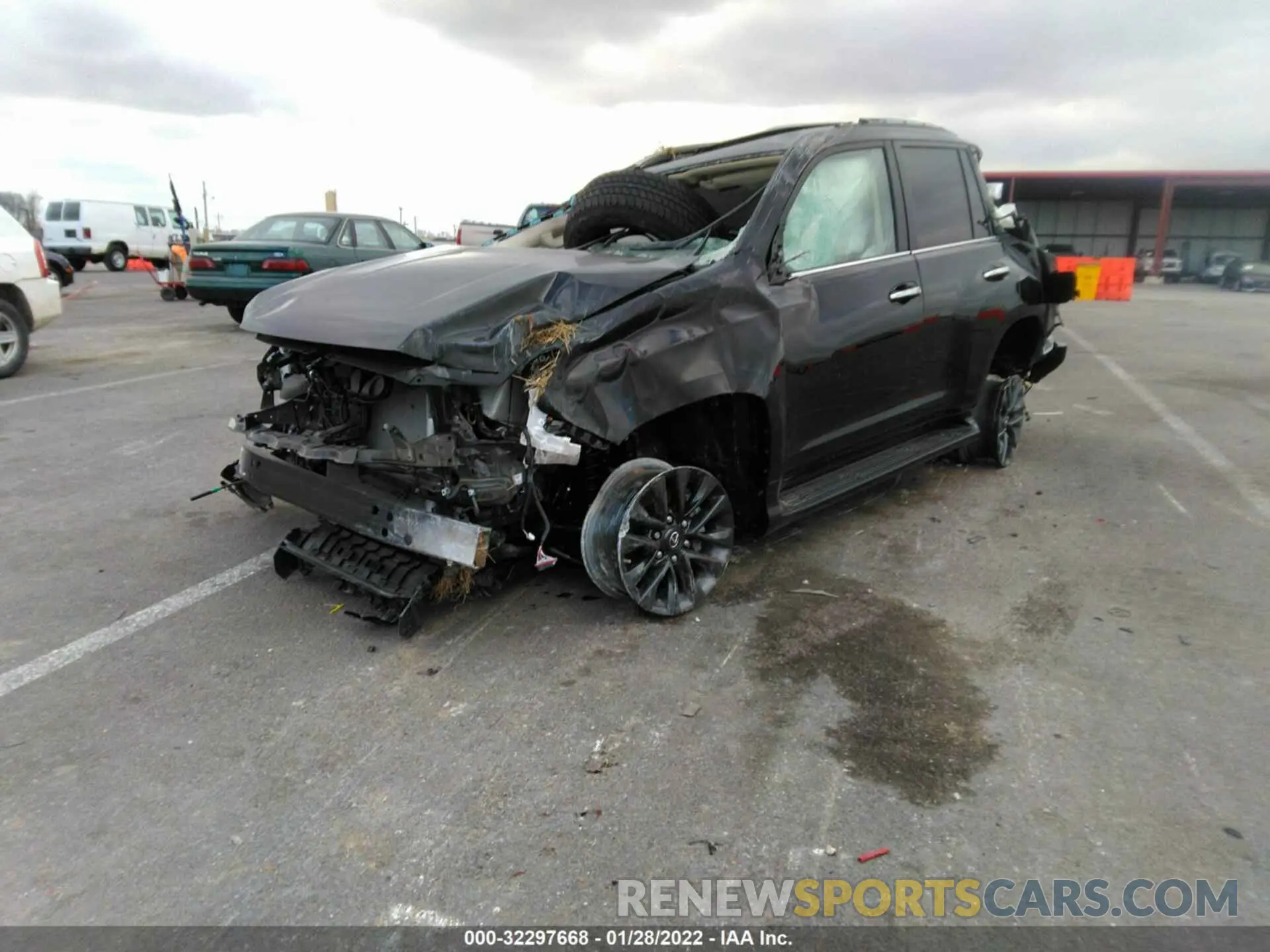 2 fotografías del automóvil dañado JTJAM7BX8M5300872 LEXUS GX 2021