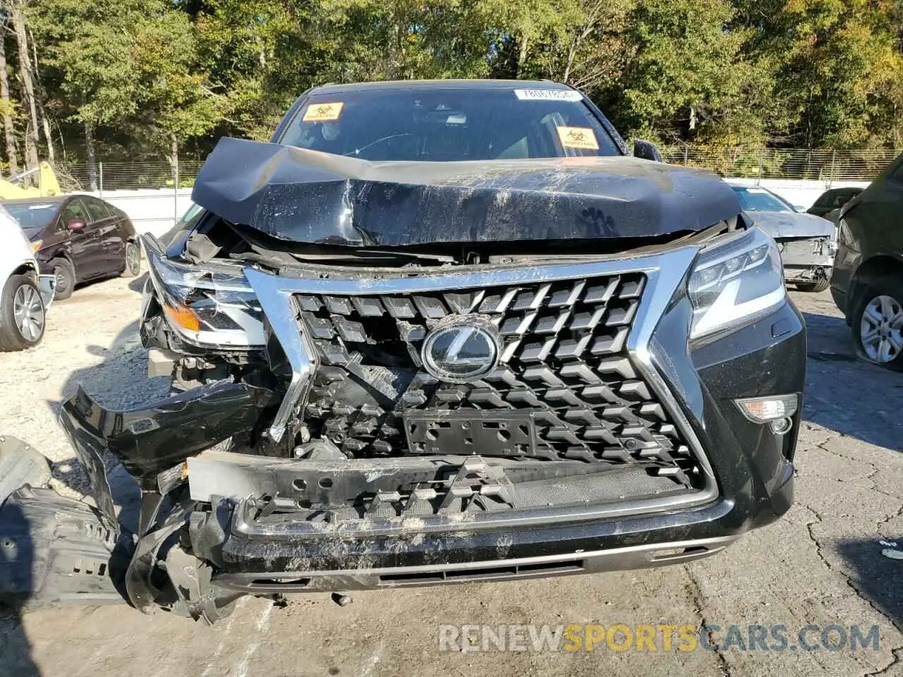 5 fotografías del automóvil dañado JTJAM7BX9M5270622 LEXUS GX 2021