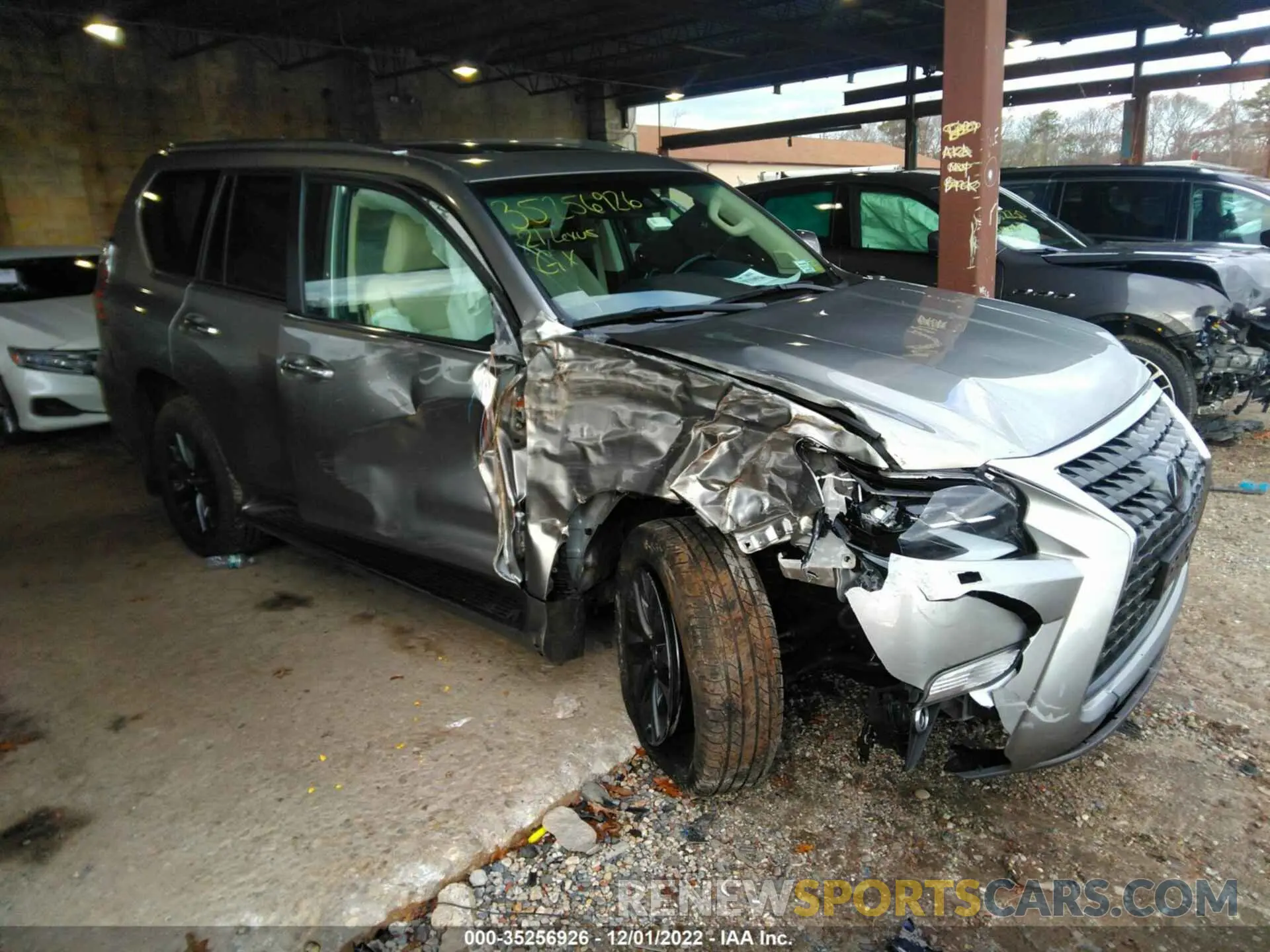 1 fotografías del automóvil dañado JTJAM7BX9M5272175 LEXUS GX 2021