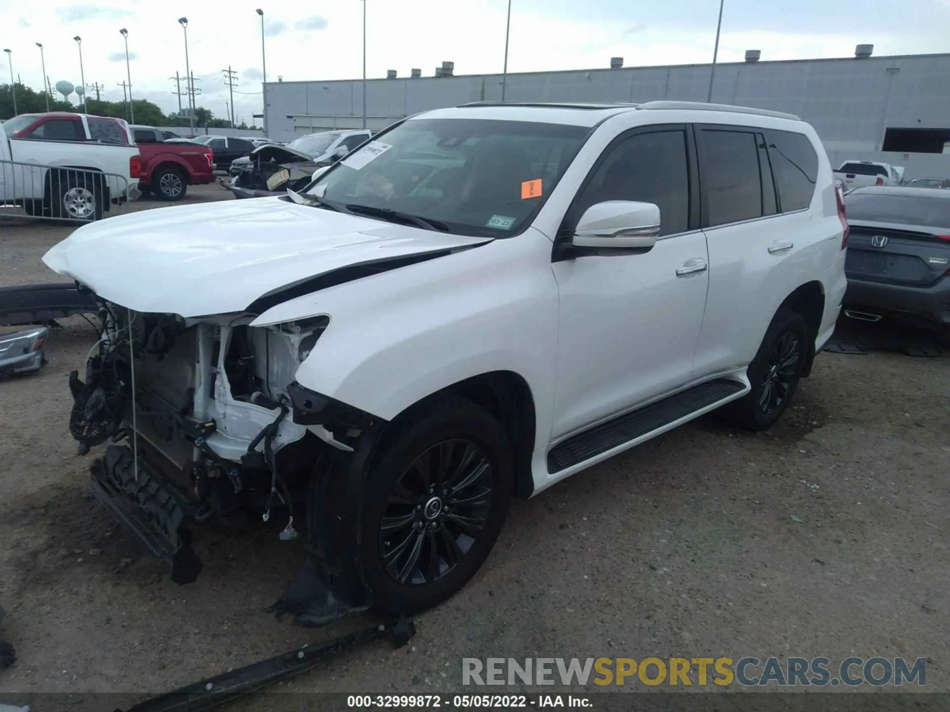 2 fotografías del automóvil dañado JTJAM7BX9M5288019 LEXUS GX 2021