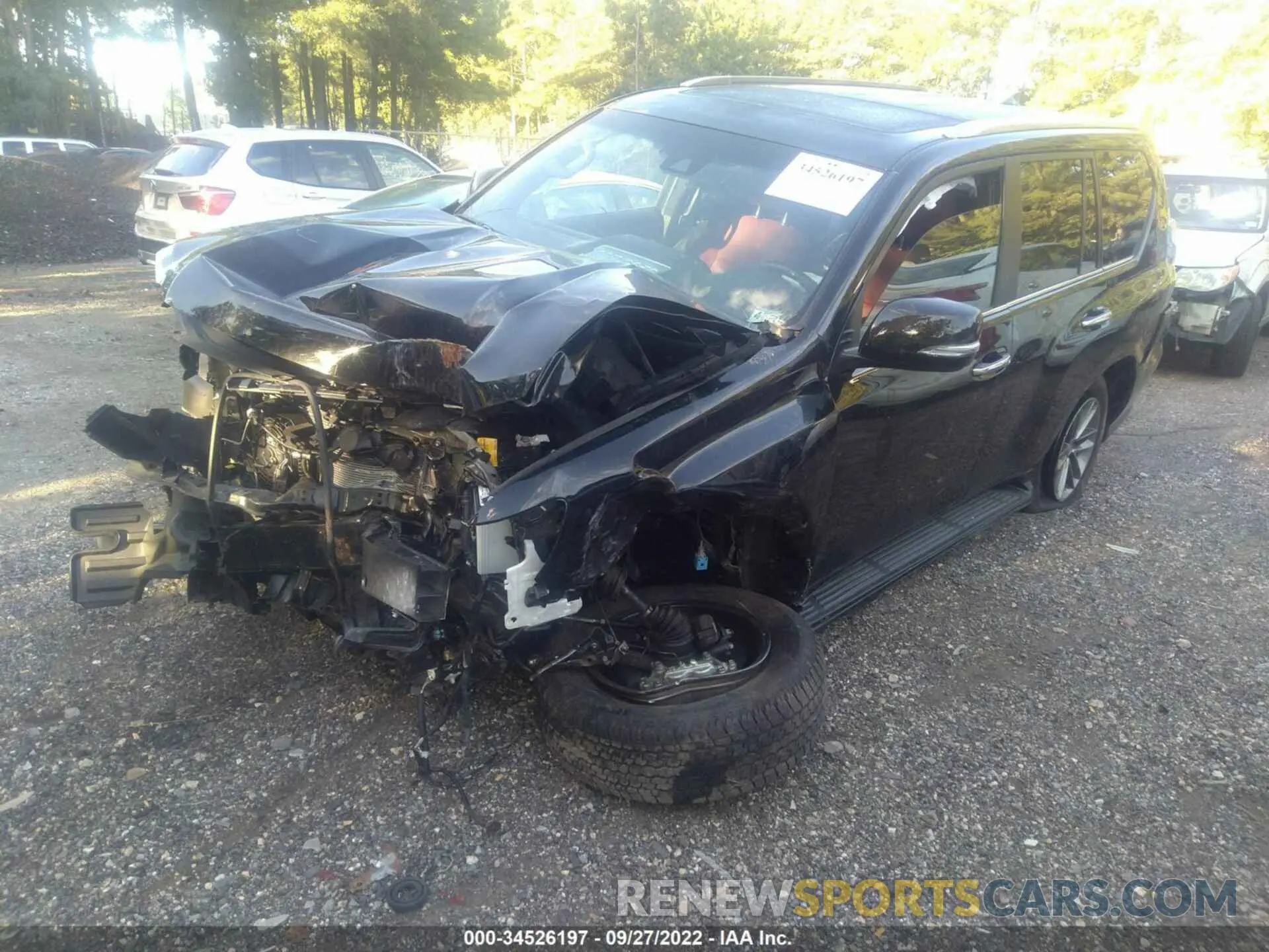 2 fotografías del automóvil dañado JTJAM7BX9M5293172 LEXUS GX 2021