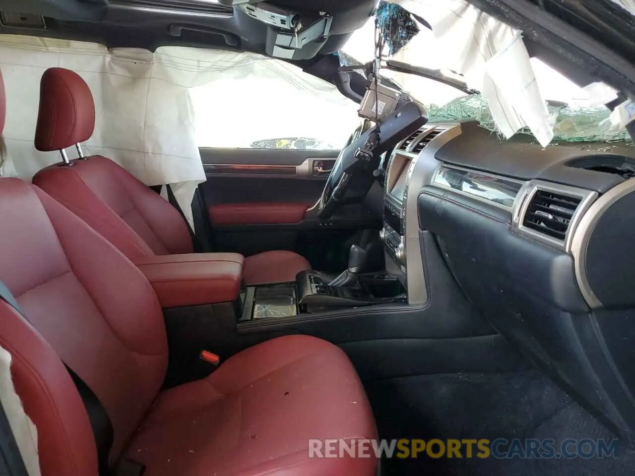 5 fotografías del automóvil dañado JTJAM7BXXM5268975 LEXUS GX 2021
