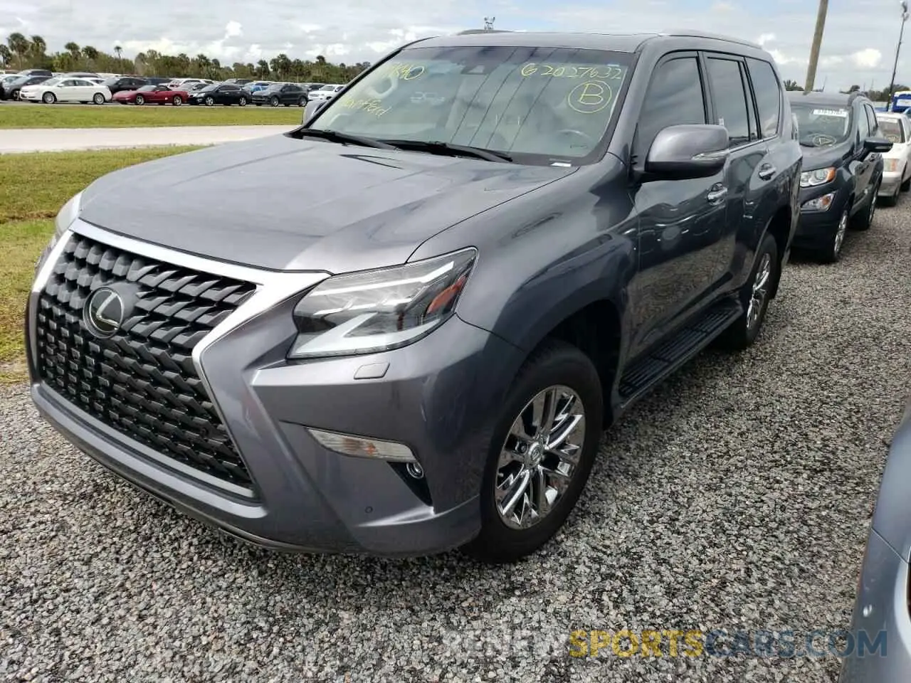2 fotografías del automóvil dañado JTJAM7BXXM5271889 LEXUS GX 2021