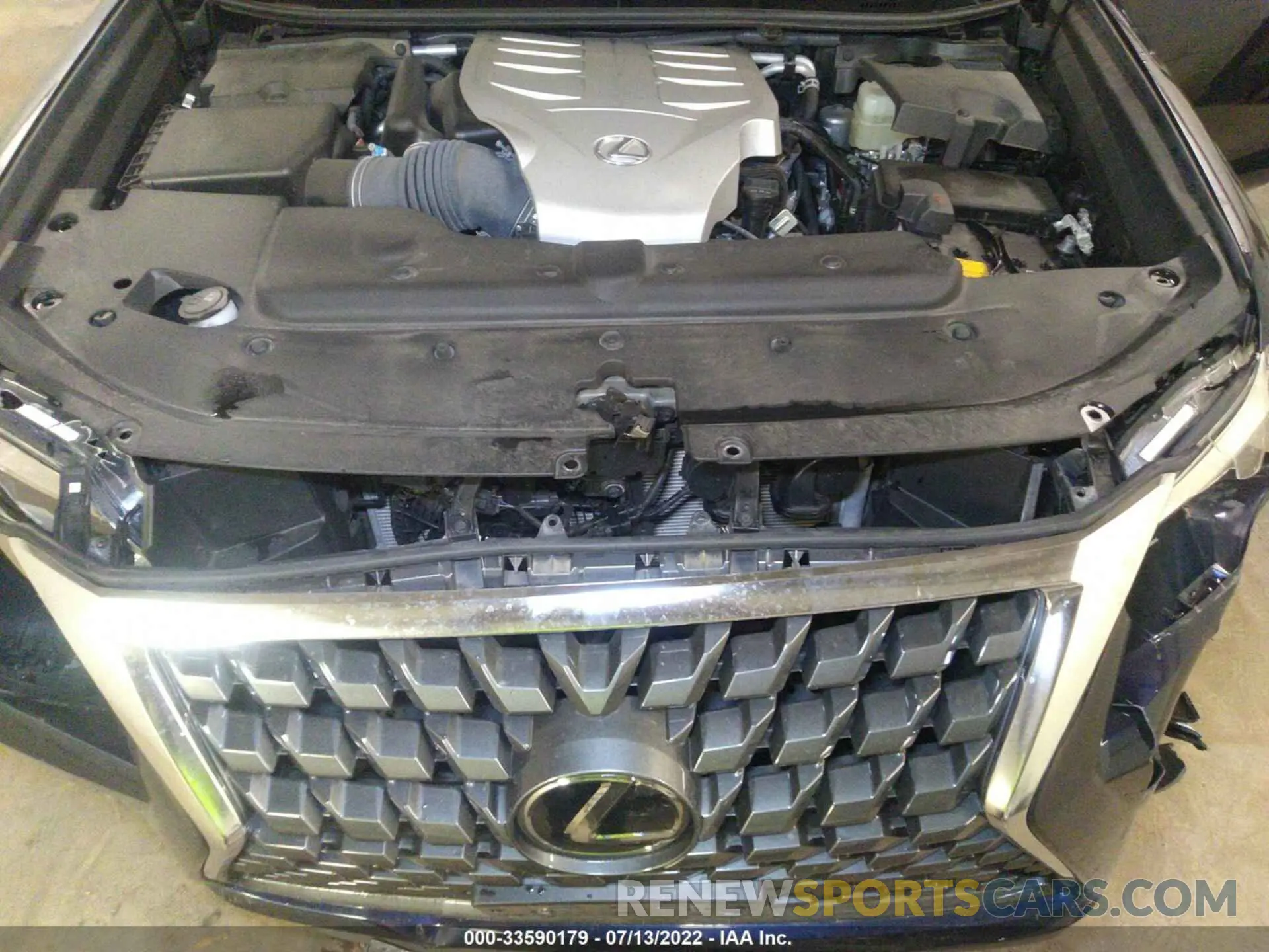 10 fotografías del automóvil dañado JTJAM7BXXM5275859 LEXUS GX 2021