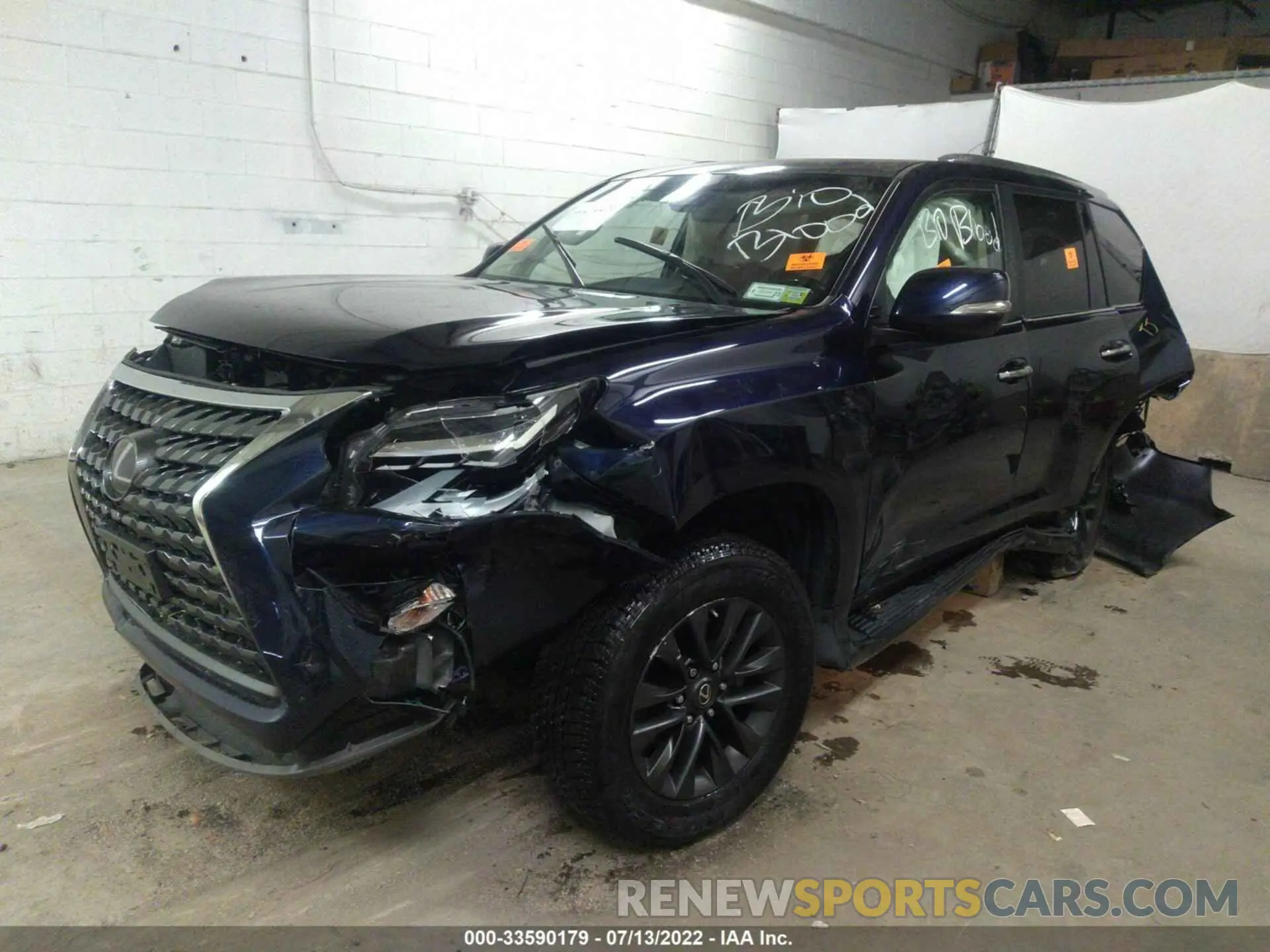 2 fotografías del automóvil dañado JTJAM7BXXM5275859 LEXUS GX 2021