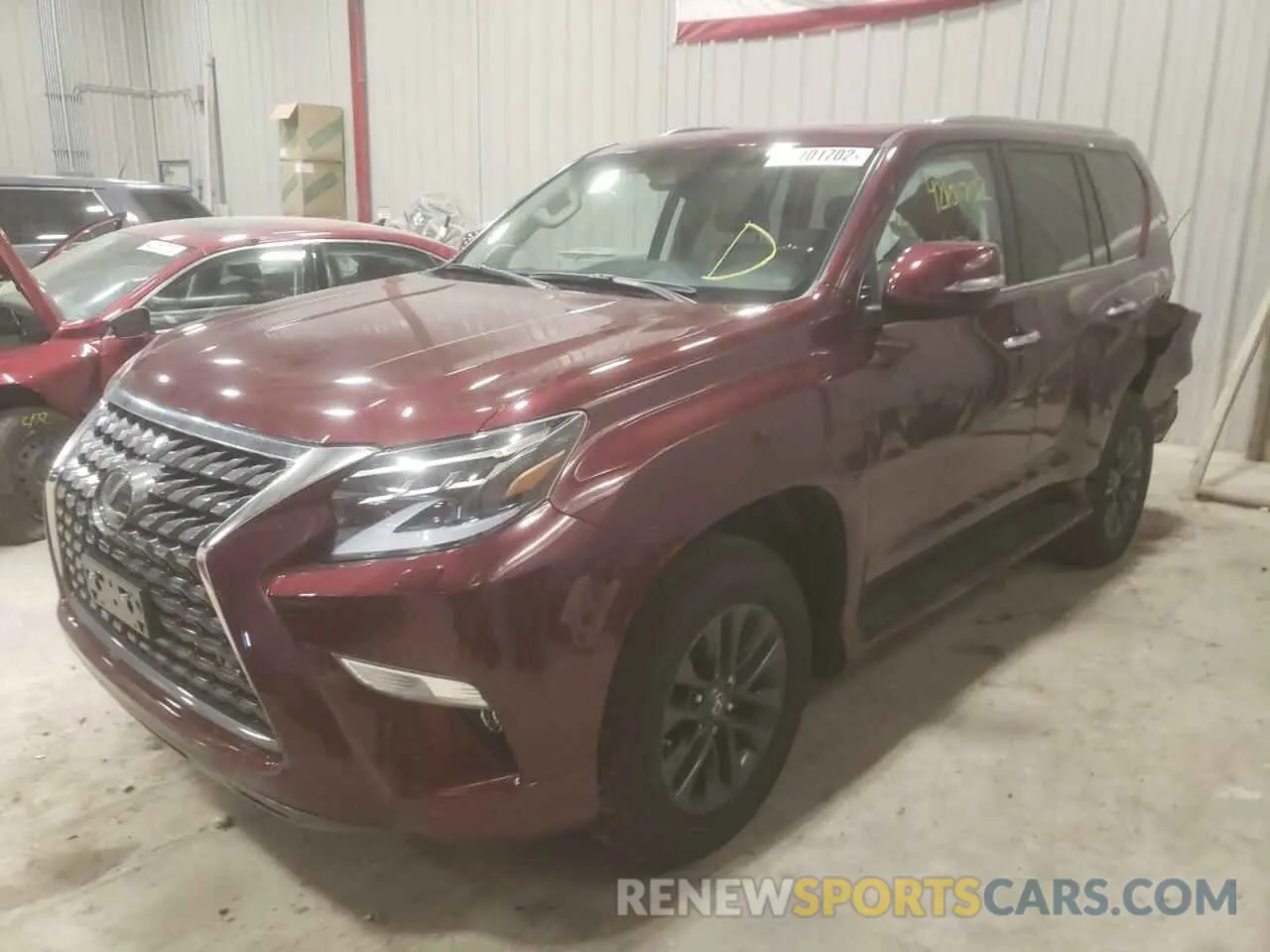 2 fotografías del automóvil dañado JTJAM7BXXM5293634 LEXUS GX 2021