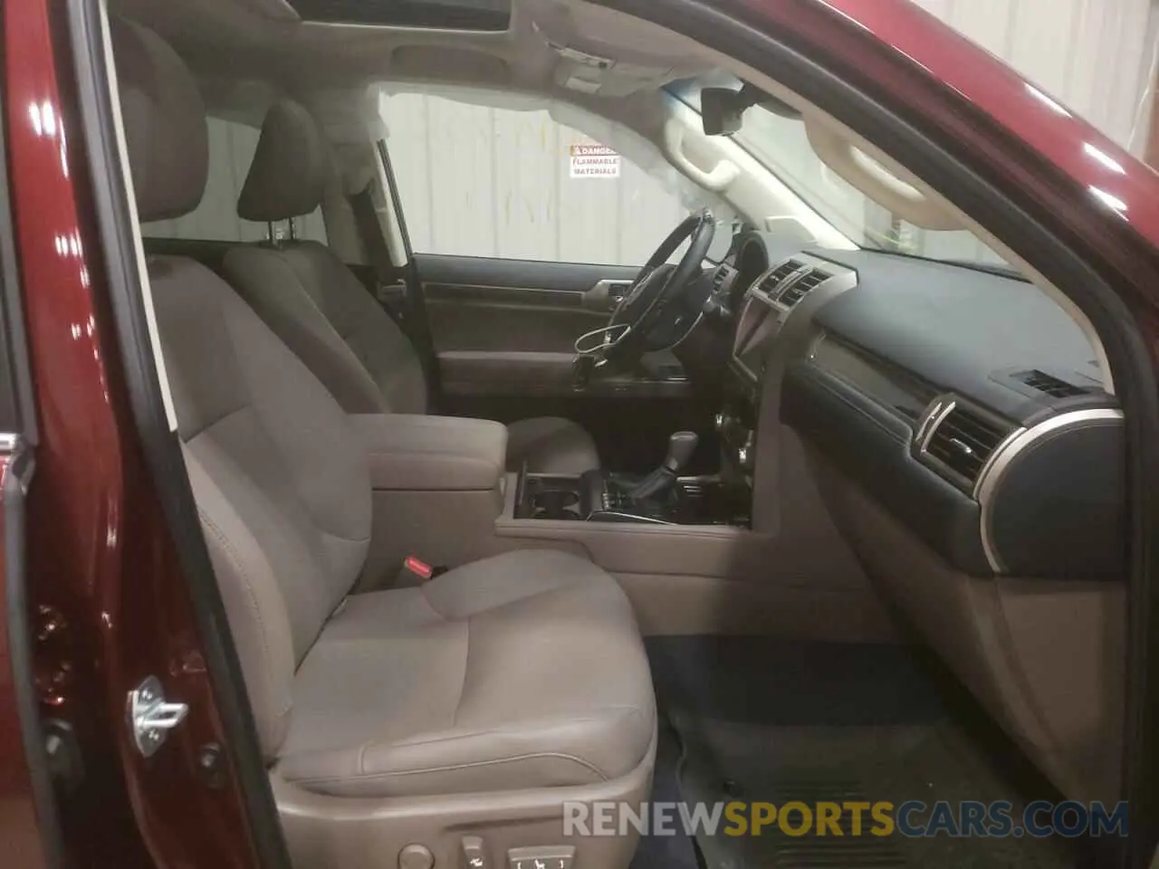 5 fotografías del automóvil dañado JTJAM7BXXM5293634 LEXUS GX 2021