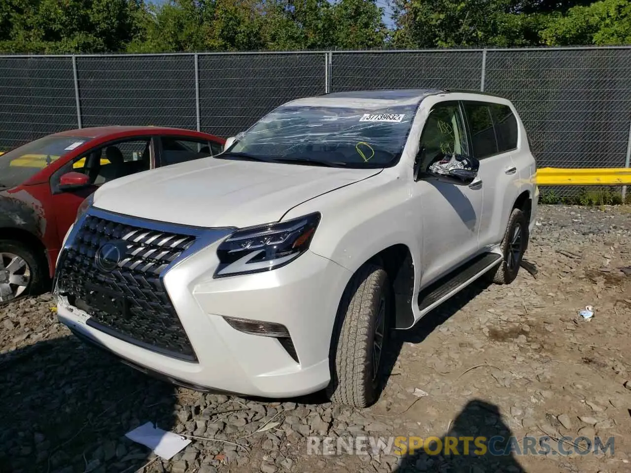 2 fotografías del automóvil dañado JTJBM7BX5M5302700 LEXUS GX 2021