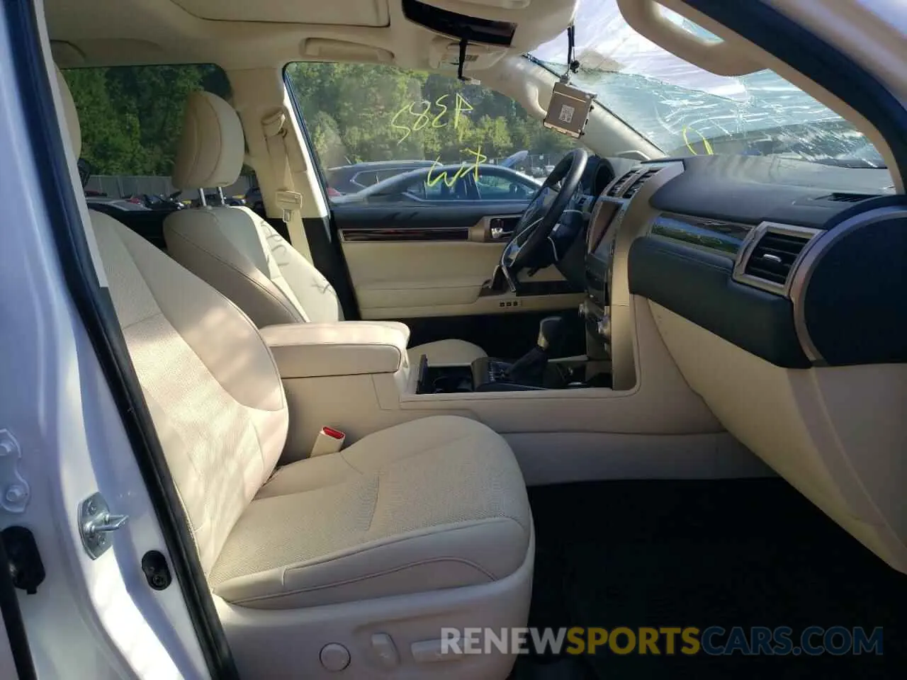 5 fotografías del automóvil dañado JTJBM7BX5M5302700 LEXUS GX 2021